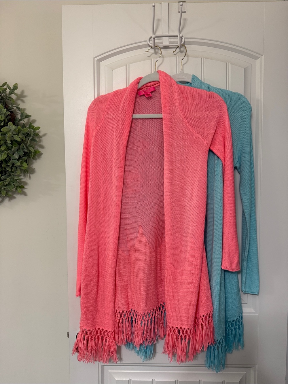 Lilly Pulitzer Women’s Open-Front Fringe Cardigan Sweater Bundle Size: XS
